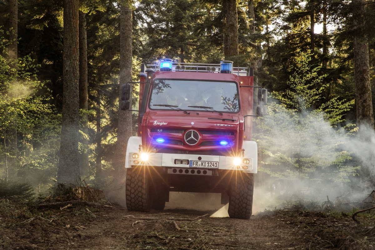 Unimog Im Waldbrand Einsatz