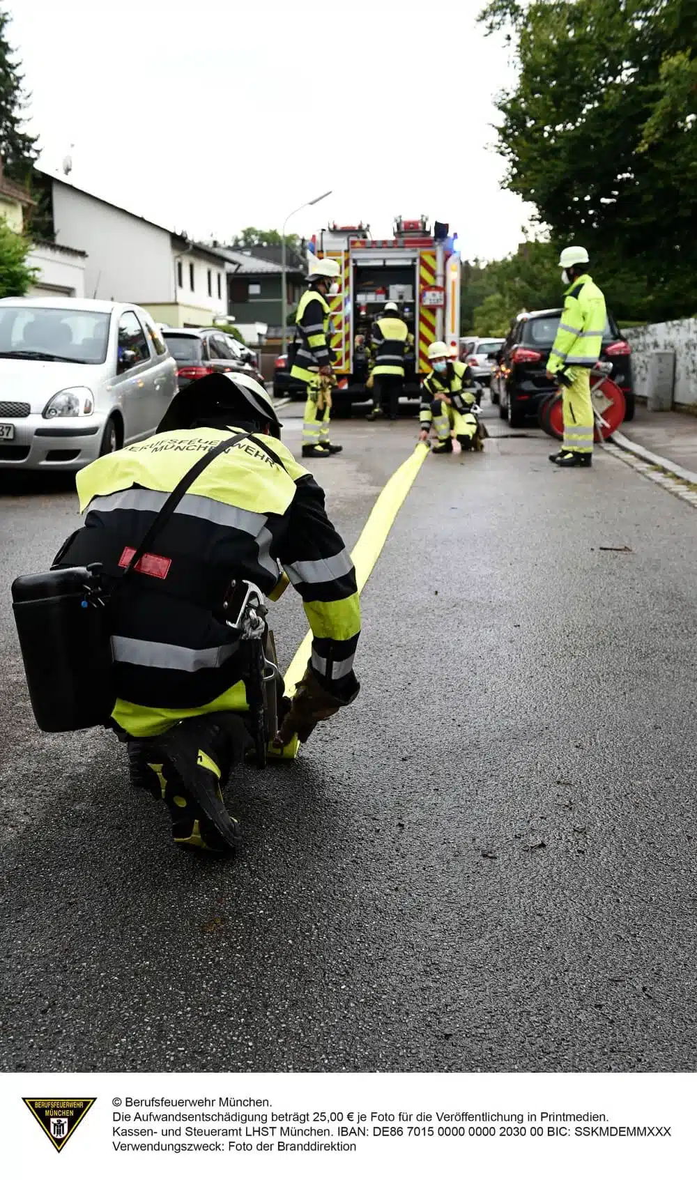 Ein brennendes Modellflugzeug löste am 22. August 2020 einen Einsatz der Münchener Feuerwehr aus.