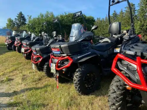 Insgesamt sechs All-Terrain-Vehicles (ATV) sind in Dienst gestellt.