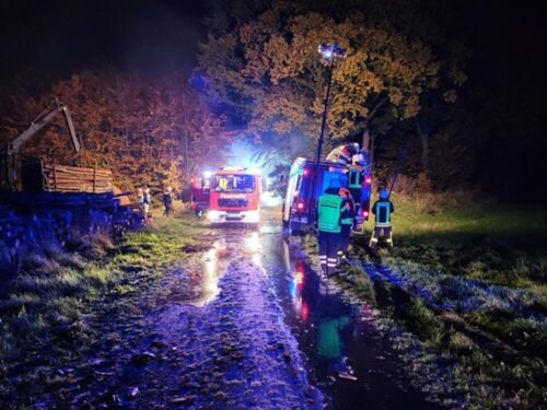 Die Feuerwehr am Einsatzort