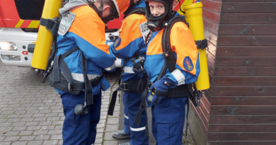 Jugendfeuerwehr im Einsatz. Spezielles Atemschutzgerät