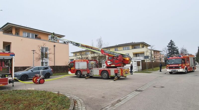 Zum Einsatz am Donnerstagvormittag brauchte es nicht viele Einsatzkräfte. Der Küchenbrand konnte schnell gelöscht werden. Foto: Berufsfeuerwehr München