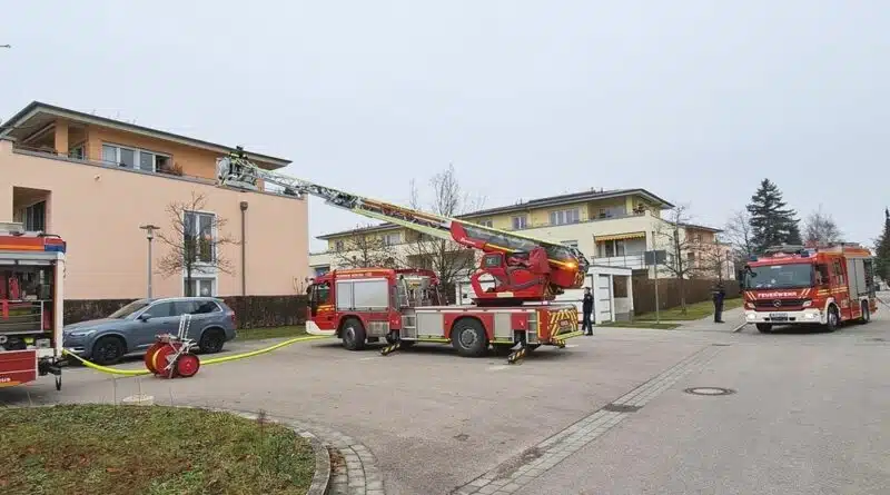 Zum Einsatz am Donnerstagvormittag brauchte es nicht viele Einsatzkräfte. Der Küchenbrand konnte schnell gelöscht werden. Foto: Berufsfeuerwehr München