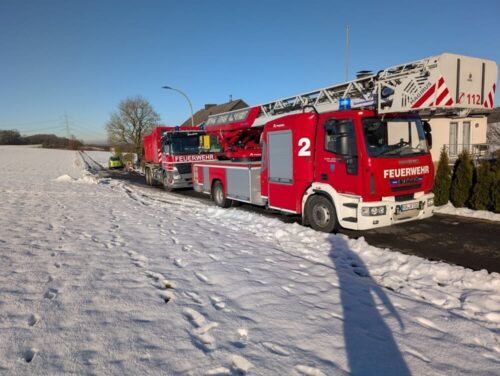 Bei diesem Einsatz wurde die Drehleiter nicht gebraucht. Foto: Feuerwehr der Stadt Arnsberg