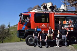 Das Team der Magirus Schweiz GmbH am neuen Standort in Hendschiken. Foto: Magirus GmbH