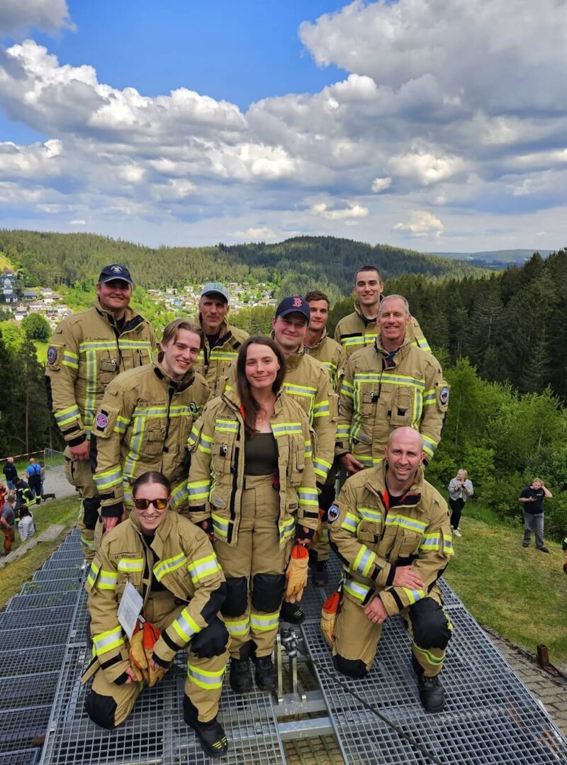 Ganz weit oben: Gemeinsam erzielten Einsatzkräfte der FW Konstanz Spitzenleistungen.