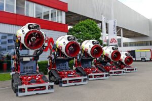 Laut Hersteller Magirus bewährt sich die neue Turbinentechnologie durch ihre hohe Löschkraft auf große Distanzen vor allem in sensiblen Industrieumgebungen.