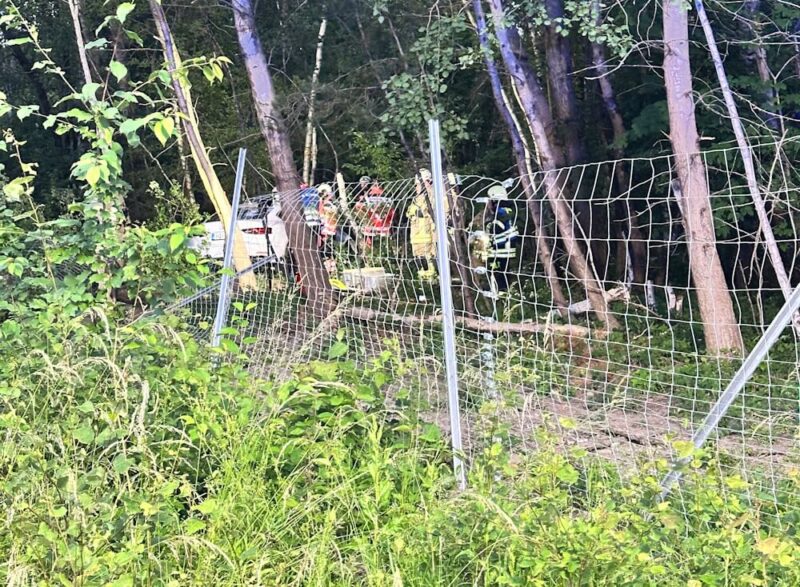 Kräfte von Feuerwehr und Rettungsdienst am Einsatzort. (Foto: Feuerwehr Helmstedt)