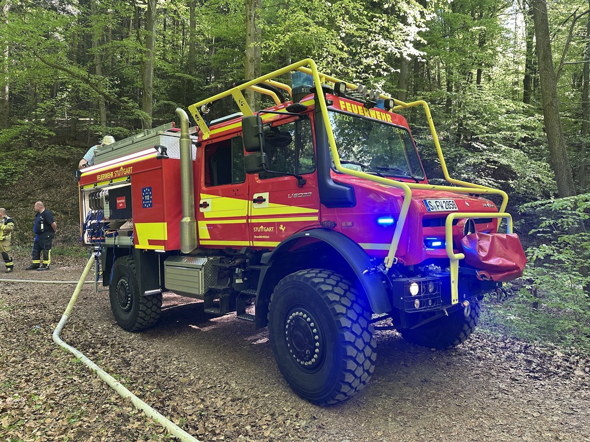 An der Einsatzstelle: Waldbrandtanklöschfahrzeug. (Foto: Feuerwehr Stuttgart)