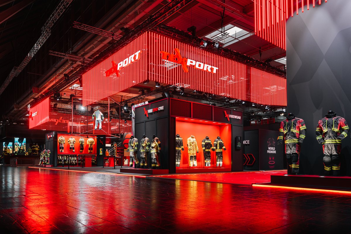 Interschutz 2026: Die Weltleitmesse nutzte TEXPORT für die Präsentation ihrer neuesten Schutzkleidungen. (Foto: Texport)